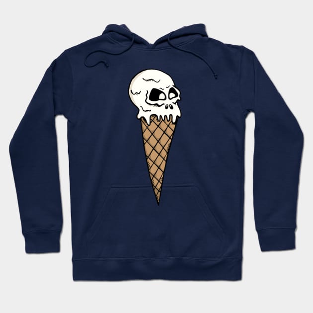 SkullKing White Ice Cream Hoodie by True Creative Works